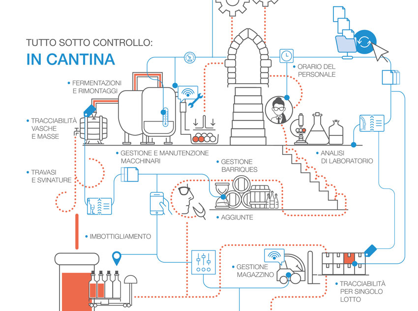 tutto sotto controllo in cantina