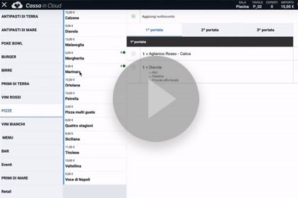Cassa in Cloud, video Gestione ordini da Cassa