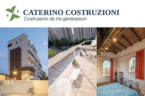 Da tre generazioni l'impresa Caterino Costruzioni realizza fabbricati civili e residenziali, nuove costruzioni e ristrutturazioni di pregio